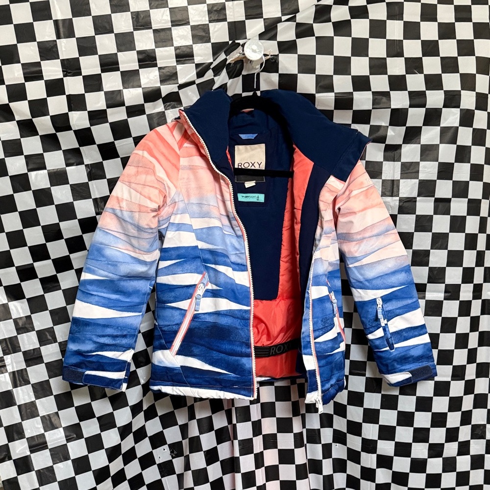 Roxy Coral and Navy Jacket